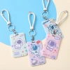 Cartoon astronaut, student sliding cover card holder, astronaut lanyard, bus card, keychain, ID card, work name tag wholesale Application Scenario